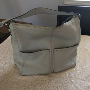 Cole Haan soft pebbles gray leather purse